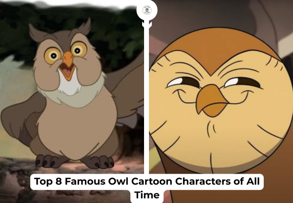 Famous owl cartoon characters from classic Disney animations including Bambi and Winnie the Pooh